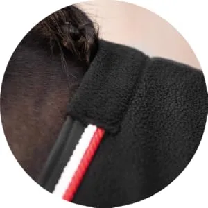 Equilyx sweat ceiling horse perfect fit fleeced blanket stable ceiling Transport ceiling warming moisture absorbing breathable (black 125) black 125 - Widerriet