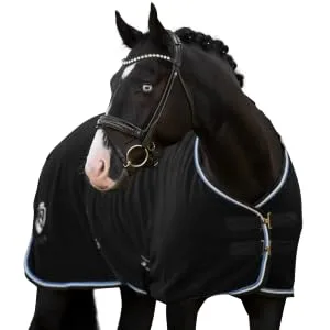 Equilyx sweat ceiling Horse perfect fit Fleecedecke Stable ceiling Transport ceiling Warming moisture absorbing breathable (black 145) black 145 - Abschwitzdecke EQUILYX Pferd Stalldecke Transportdecke Fleecedecke