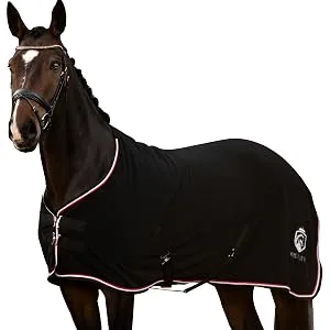 Equilyx sweat ceiling Horse perfect fit Fleecedecke Stable ceiling Transport ceiling Warming moisture absorbing breathable (black 145) black 145 - Abschwitzdecke EQUILYX Pferd Stalldecke Transportdecke Fleecedecke