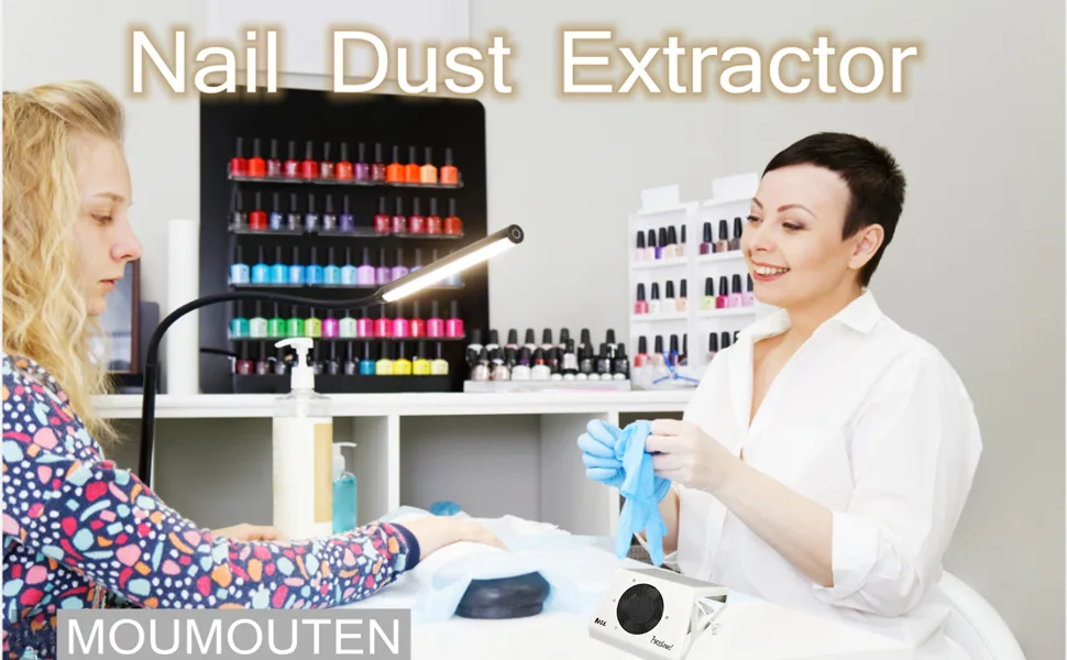 Dust Extractor 4 Types Strong Nail Suction ABS Nail Dust Collector for Manicure Pedicure EU - DUST EXTRACTOR
