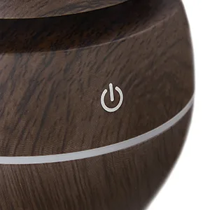 Relaxdays Aroma Diffuser for water & essential oils humidifier 150 ml LED color change USB connection light brown - Aroma Diffuser