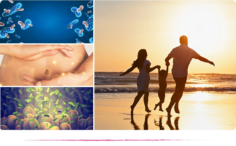 Microbiota - effective microorganisms to take!Dietary supplements with living microorganisms - 31 bacterial strains for the optimal balance of the microbiome.(Microbiota classic) - Moodpicture Effektive Mikroorganismen Gesund Bewegung