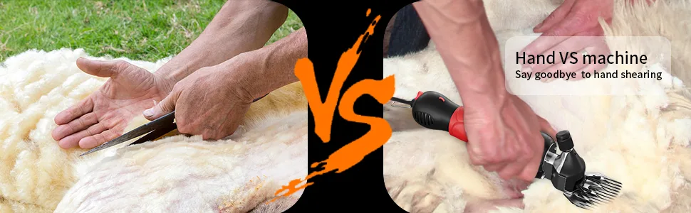 Dragro sheep scissors 500W professional electrical sheep scissors cattle care set 6-stage electrical electrical scissors for animals with thick fur sheep alpacas goats sheep clipper - product information 7