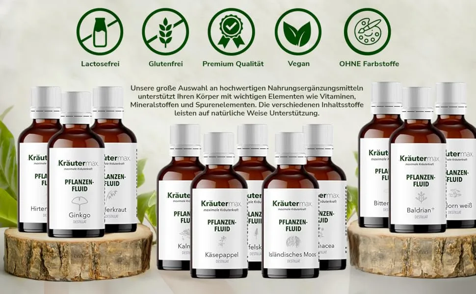 NEW!Herbal max. Eibi root drops |Eibi root plant fluid as a perfect complement to the Eibi root tea or flabby root pastilles |Eibi root extract vegan |Eibian 1 x 50ml - Eibischwurzel Tropfen