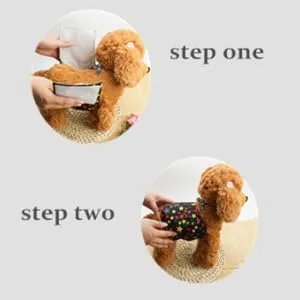 Hisprout Male Dog Diapers Reusable Washable Durable Absorbent Cloth Puppy Diaper Pants(DDMM01) M Camouflage - Einfach zu verwenden