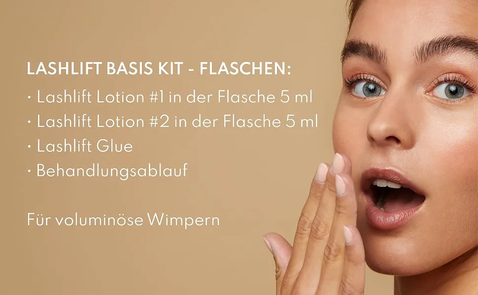 Augenmanufaktur eyelash lifting basic kit with bottle - professional for long voluminous natural eyelashes 3-piece set - Augenmanufaktur Wimpernlifting Basiskit professionell für lange voluminöse natürliche Wimpern