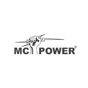MC POWER - CUP - Wall sockets and switch set | Door 3-way | 4-piece | white polished - McPower Logo