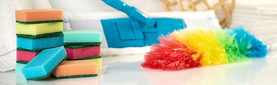 SIDCO Sponge 100 x Pot Scrubber Cleaning Sponge Pot Sponge Dishwashing Sponge Kitchen Sponge - Reinigung SIDCO