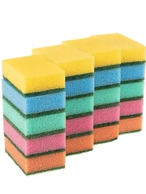 SIDCO Sponge 100 x Pot Scrubber Cleaning Sponge Pot Sponge Dishwashing Sponge Kitchen Sponge - Reinigungsschwamm