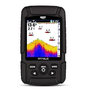 LUCKY Fishfinder Wireless Portable Fish Finder 45 m/147feet Sonar Depth Fishfinder Ocean River Lake Color Fishfinder - product information 2