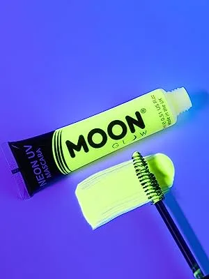 Moon Glow Neon UV-Mascara blue bright neon color lights up under UV lighting neon make-up (intensive blue 15 ml (1 piece)) - product information 2