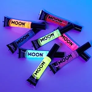Moon Glow Neon UV-Mascara blue bright neon color lights up under UV lighting neon make-up (intensive blue 15 ml (1 piece)) - product information 5