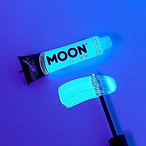 Moon Glow Neon UV-Mascara blue bright neon color lights up under UV lighting neon make-up (intensive blue 15 ml (1 piece)) - product information 6