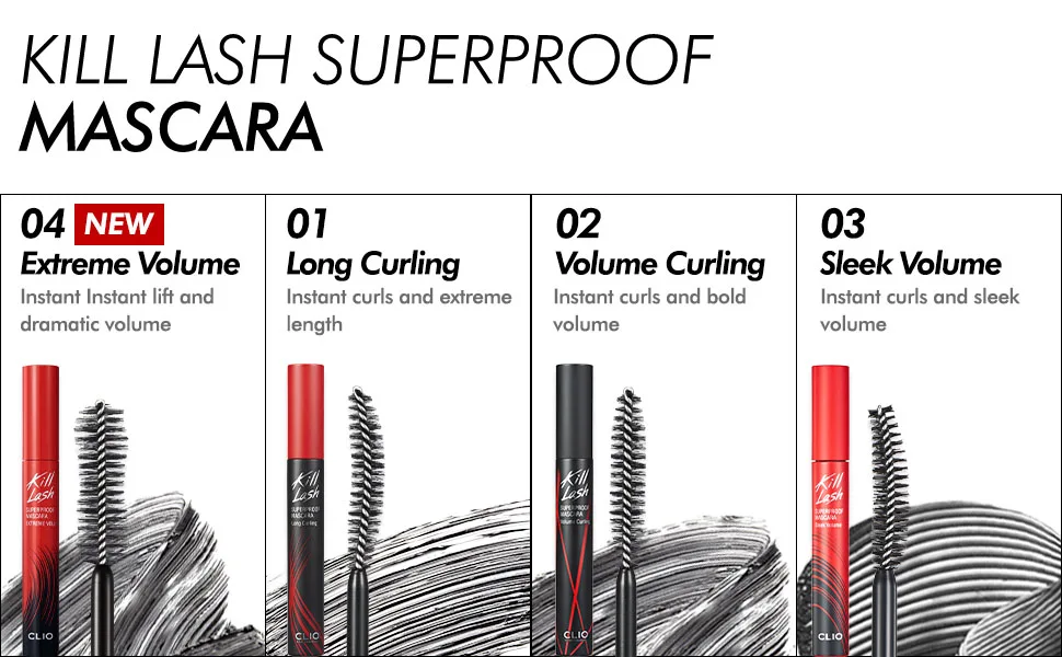 Clio Kill Lash Superproof Mascara 02 Volume Curling 0.24 oz (7 g) - product information 5
