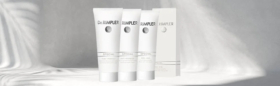 Dr. Rimpler facial mask for stressed reddened skin I care mask for intensive moisture I SOS mask 75ml - Rimpler