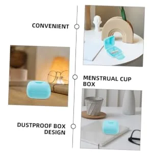 Gatuida 2st storage box for menstruation cup cups Set from the time Storage box for cups from menstrual cup storage organizer menstrual care supply - product information 2