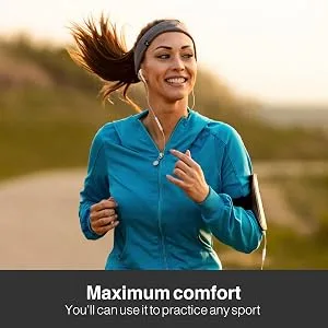 Reflecting headband for improved visibility at night - perfect for jogging/running/walking/bicycle/riding -d nn breathable under helmet welding tape unisex unit size anthracite - Lifestyle