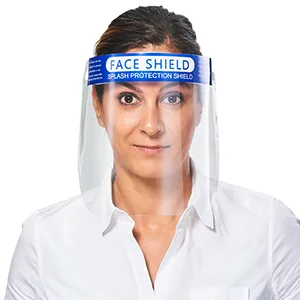 Face shield with anti-fog visor and comfortable padding - face shield face shield visor spit guard... - Face Shield FS-3000
