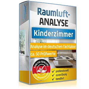 Indoor air test for children s rooms air analysis for 50 pollutants professional analysis in a German specialist laboratory - Luftanalyse Kinderzimmer: Lufttest ermittelt Schadstoffe im Kinderzimmer. Laboranalyse auf Luftgifte
