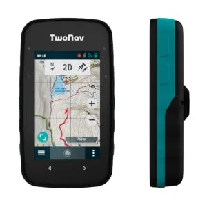 TwoNav Cross Plus outdoor GPS with 3.2 inch screen for MTB cycling trekking hiking or navigation with maps. Color turquoise - GPS TwoNav Cross Plus