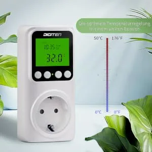 Digital day-night thermostat / temperature controller heating/cool clock function 15a thermostat heating digital LCD screen background lighting 230V Smart thermostat white - Temperaturregelung