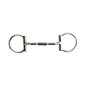 AK D-Ring AKRS-2620 Mouthpiece with jointed barrel rotatable curved 15.2 cm silver 6'' silver - Pferde-Bits