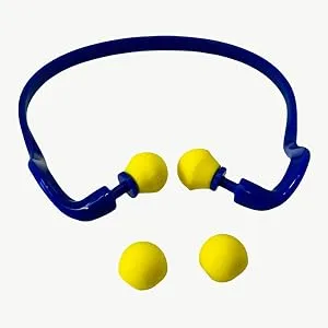 Hearing protection headband ear protector earplugs with replacement plugs 25dB work - Ersatzstopfen