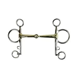 AK Pelham Single Jointed Bits with German Silver Mouthpiece AKRS-2613 4.75'' German Silver - Pferde-Bits