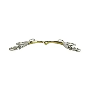 AK Pelham Single Jointed Bits with German Silver Mouthpiece AKRS-2613 4.75'' German Silver - Pferde-Bits