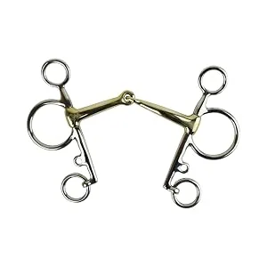 AK Pelham Single Jointed Bits with German Silver Mouthpiece AKRS-2613 (5.25'' German Silver) 5.25'' German Silver - Pferde-Bits