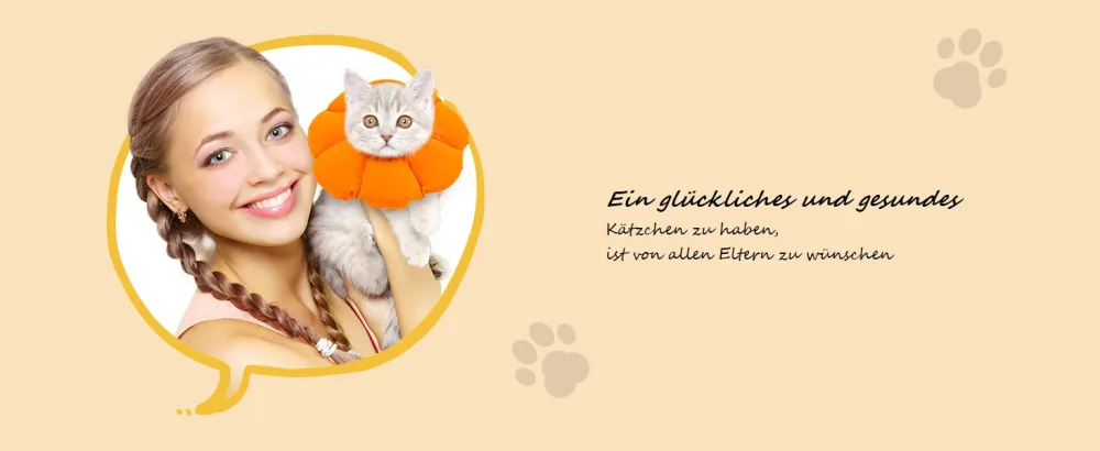 Avont Halskrause cat adjustable collar soft neck collar cat leak protection collar for small dog after operation protective collar -s | orange orange small - product information 4