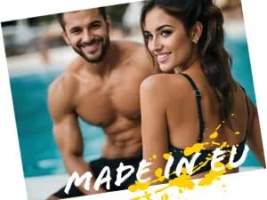 Aqua Speed Set swimming trunks for men + incl. e-book | Jammer | Swimming trunks for men | Long 03. Long - Pretender L - lange badehose