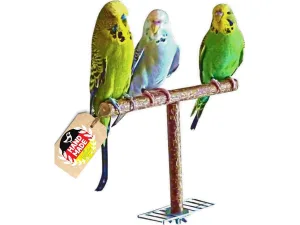 Nibble paradise for birds - Extensive entertainment is guaranteed by this bird playground - anflughilfe sitzstange wellensittich anflugstange