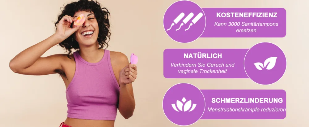 Eachpt menstrual disc set 2 menstrual cup size S+L with storage pockets spout -safe & 100% medical silicone reusable menstrual disc & sustainable tampon alternative - Menstruationsscheibe