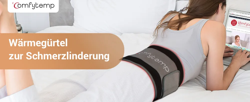 ComfyTemp heating belt with 126 new 3 chip electric heating belt with 4 modes 3 intensities to the back shoulder and weight loss with timer 1.8 m long cable with light - product information 1