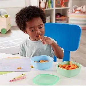 NUK Stacking Bowls 4+ Months Blue & Green 3 Bowls + 3 Lids - product information 4