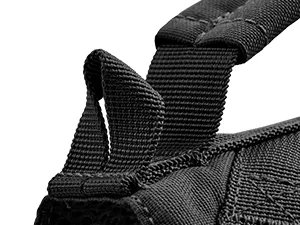 Oneigris dog harness and leash set Mini Trooper puppy dishes with control handle for extra small/small medium -sized dogs black XXS XXS black - Hundegeschirr
