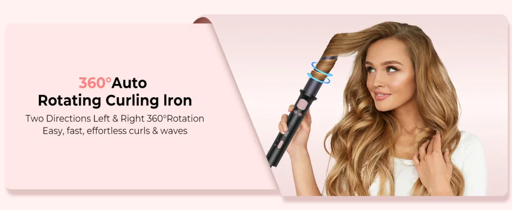 32mm curling iron automatically hair curler curling iron automatic curling iron curly curly curls curly bars hair styling devices with 9 adjustable temperatures black - lockenstyler