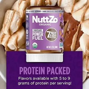 Nuttzo 7 Nut & Seed Butter Chocolate Keto Crunchy 12 oz (340 g) - nuttzo protein nut butter