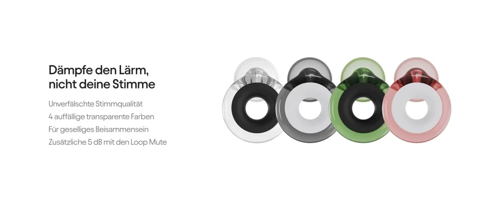 Loop Engage plus earplugs - low noise reduction in clear language - conversations social events noise sensitivity & for parents - earplug attachments + additional accessories SNR 16dB Green - Loop Earplugs, Loop Engage Plus Ohrstöpsel