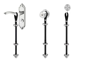 Culacos Pet Training Doorbell Adjustable - Interaction Dog Doorbell Dog Bells Black - Hunde-Türklingel