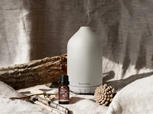 Salking aroma diffuser red ceramic diffuser for essential oils BPA-free aromatherapy diffuser with adjustable fog mode automatic power-off fragrance for at home office yoga 150ml - product information 3