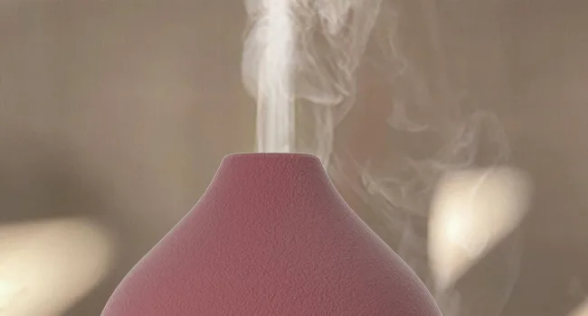Salking aroma diffuser red ceramic diffuser for essential oils BPA-free aromatherapy diffuser with adjustable fog mode automatic power-off fragrance for at home office yoga 150ml - product information 9