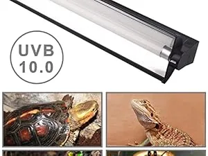 DERNORD T5 UVB Reptile Light Combo Kit Uvb Bulb Reptile Accessories for Bearded Dragon Turtle 10.0 8W 12Inch 8W 10.0 - lampe vogellampe