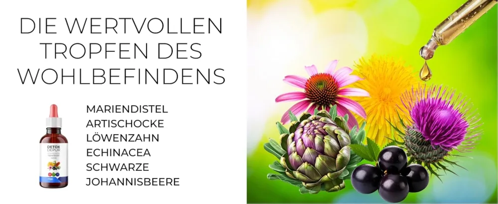 Food supplement in 100 ml drops based on milk thistle artichoke and dandelion DROPS 100 ML - DETOX DEPUR J.ARMOR
