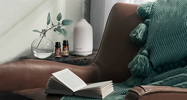 Lalking aroma diffuser white ceramic diffuser for essential oils bpa-free aromatherapy diffuser with adjustable fog mode automatic power-off fragrance for at home office yoga 150ml - product information 7