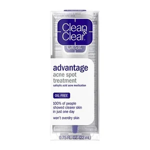 Clean & Clear Advantage Acne Spot Treatment Gel Cream with 2% Salicylic Acid Acne - .75 oz - Advantage Acne Spot Treatment