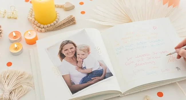 Guest book for baptism - Noah's Ark - baptism book - baptism album - for girls and boys - baptism gift - gästebuch taufe