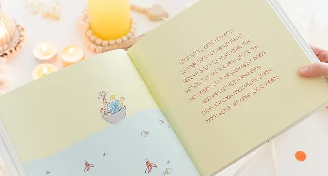 Guest book for baptism - Noah's Ark - baptism book - baptism album - for girls and boys - baptism gift - gästebuch taufe
