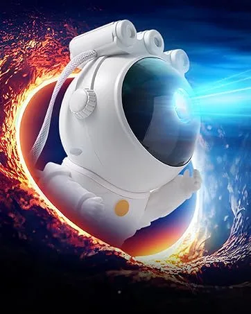 LED starry sky projector astronaut starry sky projector galaxy night light planetarium projector with timer remote control bedroom ceiling projection lamp gift for children and adults white - product information 15